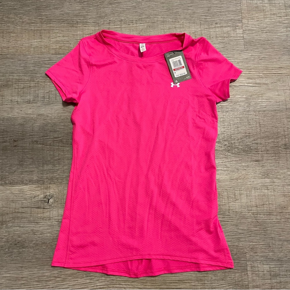 Under Armour Heat Gear Top size XS NWT hot pink